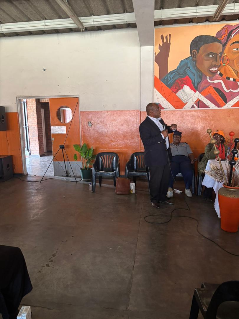 Speaking at a community mental health event